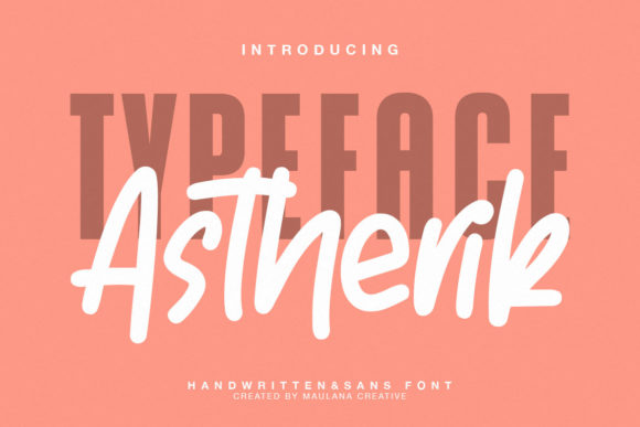 Astherik Display Font for Modern Web Design