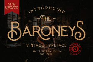 Baroneys: A Vintage Display Font for Timeless Editorial Design