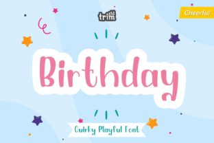Birthday Font for Business Branding and Design