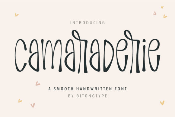 Camaraderie: A Sweet Script Font for Creative Projects