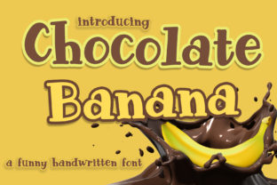 Chocolate Banana: A Playful Display Font for Digital Creatives