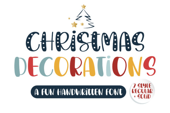 Christmas Decorations Font for Festive Editorial Design