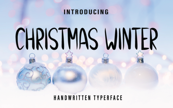 Christmas Winter Font for Seasonal Branding and Creative Projects
