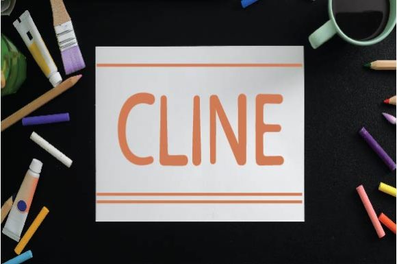 Cline: A Joyful Display Font for Creative Projects