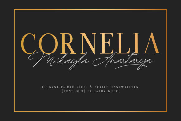 Cornelia Font Duo for Professional Branding and Stylish Design