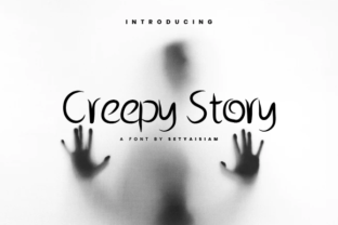 Creepy Story Font for Halloween and Horror Designs