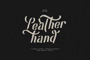 Leatherhand Font for Editorial Design and Branding