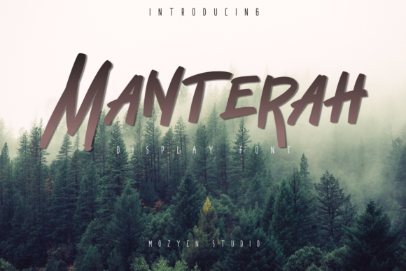 Manterah: A Bold Display Font for Eye-Catching Campaigns
