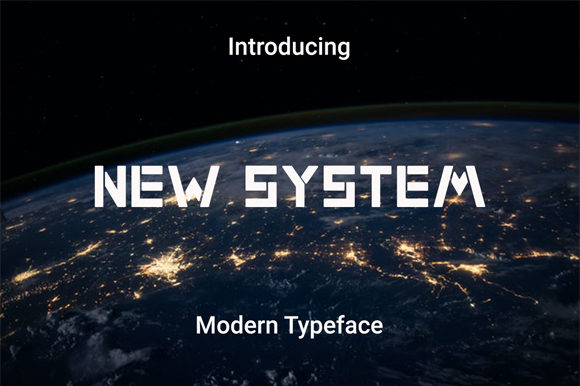 New System Font for Modern Branding and Campaign Design