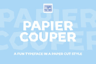Papier Couper Font for Handmade Creations
