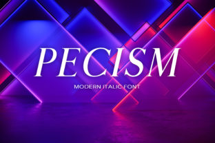 Pecism Serif Font for Handmade and Commercial Designs
