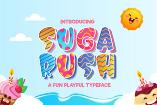 Suga Rush: A Playful Display Font for Kids’ Projects
