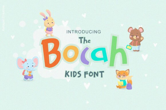 The Bocah: A Bold Display Font for Creative Projects