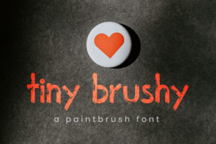 Tiny Brushy Display Font for Web Design