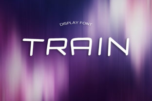 Train: A Futuristic Display Font for Creative Makers
