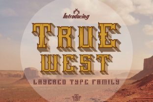 True West: A Bold Display Font for Memorable Branding