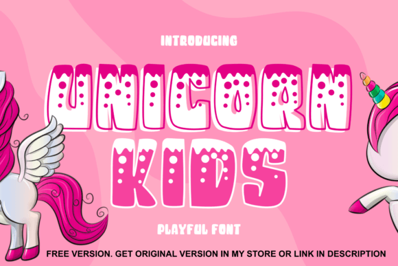 Unicorn Kids Font for Playful Craft Projects