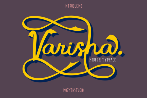 Varisha: A Modern Display Font for Editorial Design