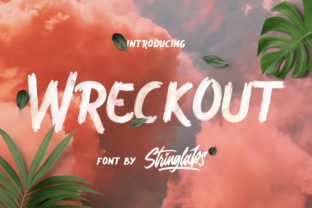 Wreckout: A Bold Display Font for Handmade Creations