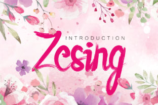 Zesing Font for Romantic and Elegant Campaigns